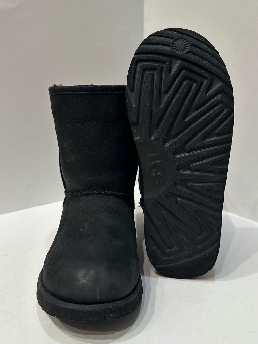 UGG - Classic Weather Short Boots | Black | 1019646K-BLK | Size 4